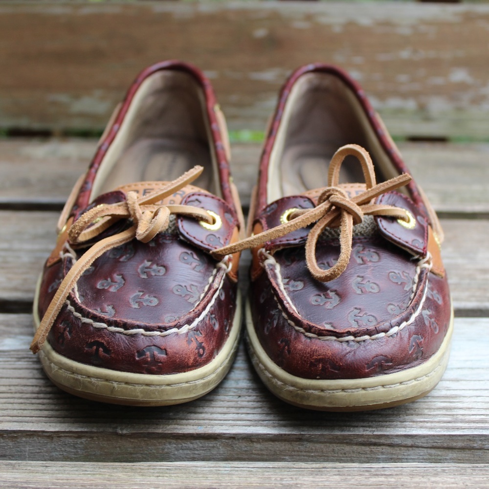SPERRY Angelfish Top-Sider Leather Boat Shoe 7 - Picture 5 of 7
